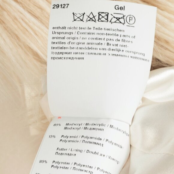 Annette Gortz AW19 Gel Cream Faux Fur Jacket - Picture 10 of 11